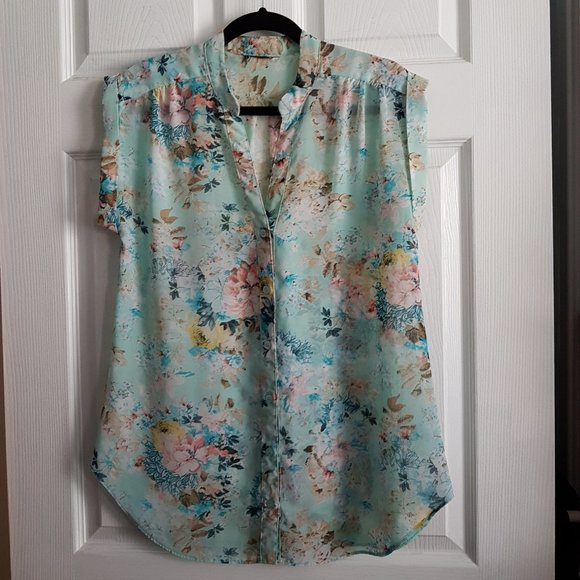 Beautiful Sheer Short Sleeve Top - Picture 1 of 3